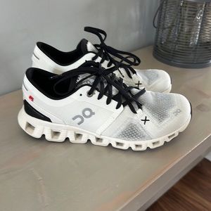 On cloud X tennis shoes